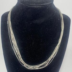 Elegant VINTAGE STERLING Silver Multi-Strand Necklace